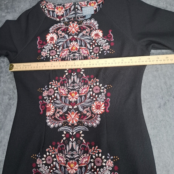 Rabbit Rabbit Rabbit Designs Women's Dress Midi Sheath Floral Multicolor  Sz 10 - Picture 8 of 14